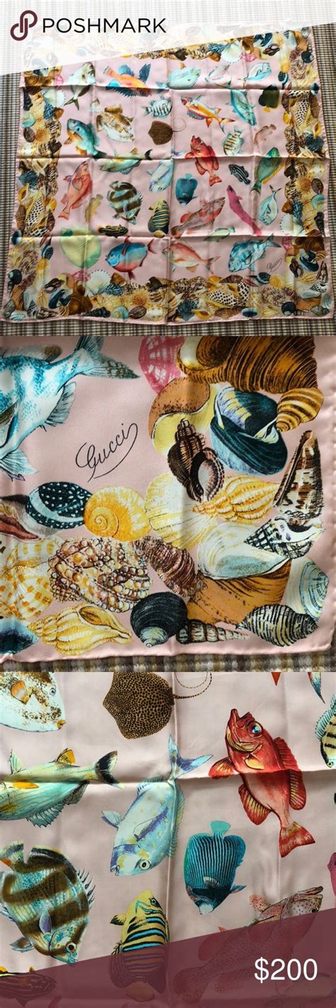 gucci scarf with fish